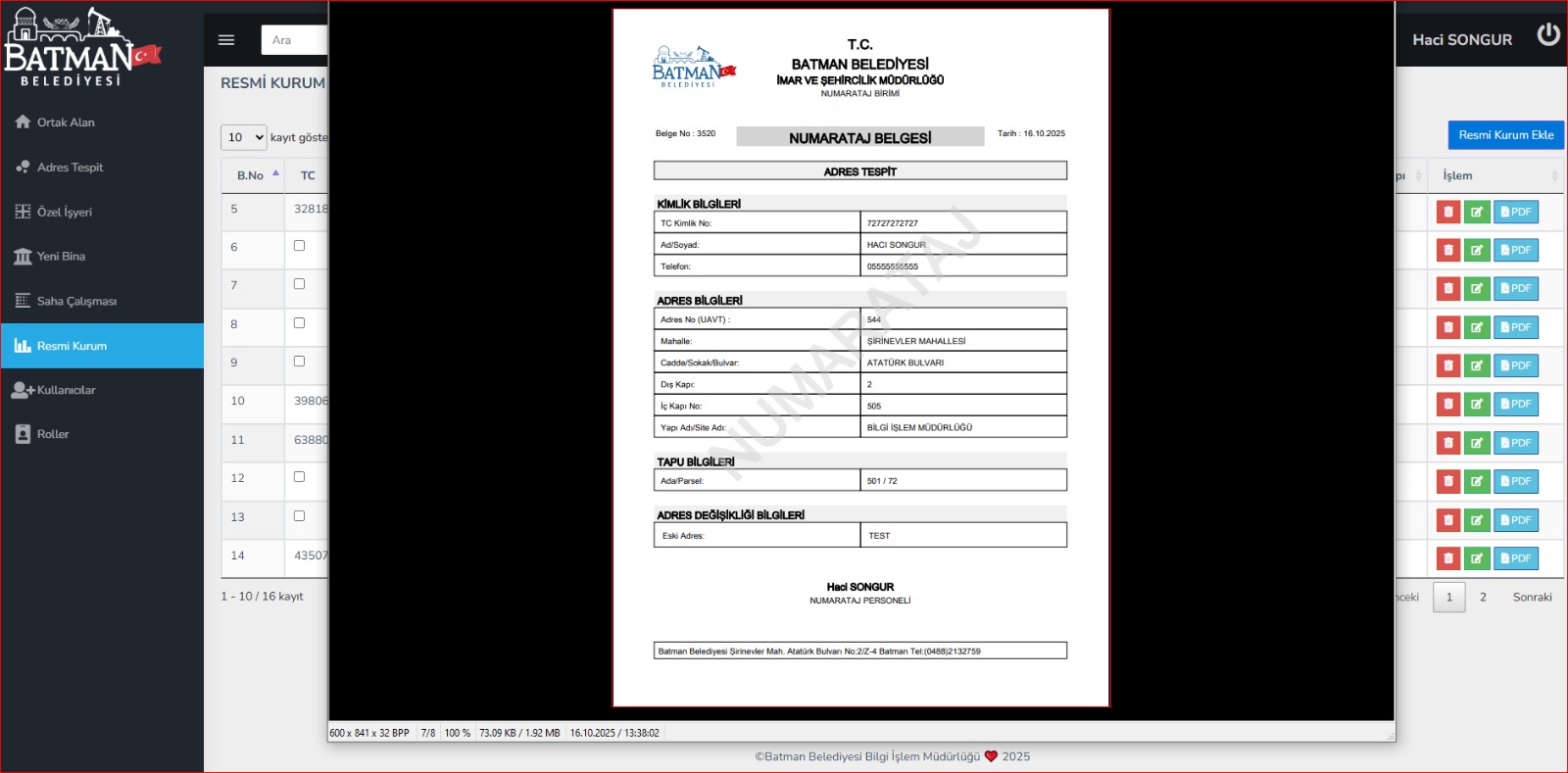 Batman Belediyesi Kendi Yazılımını Geliştirdi
