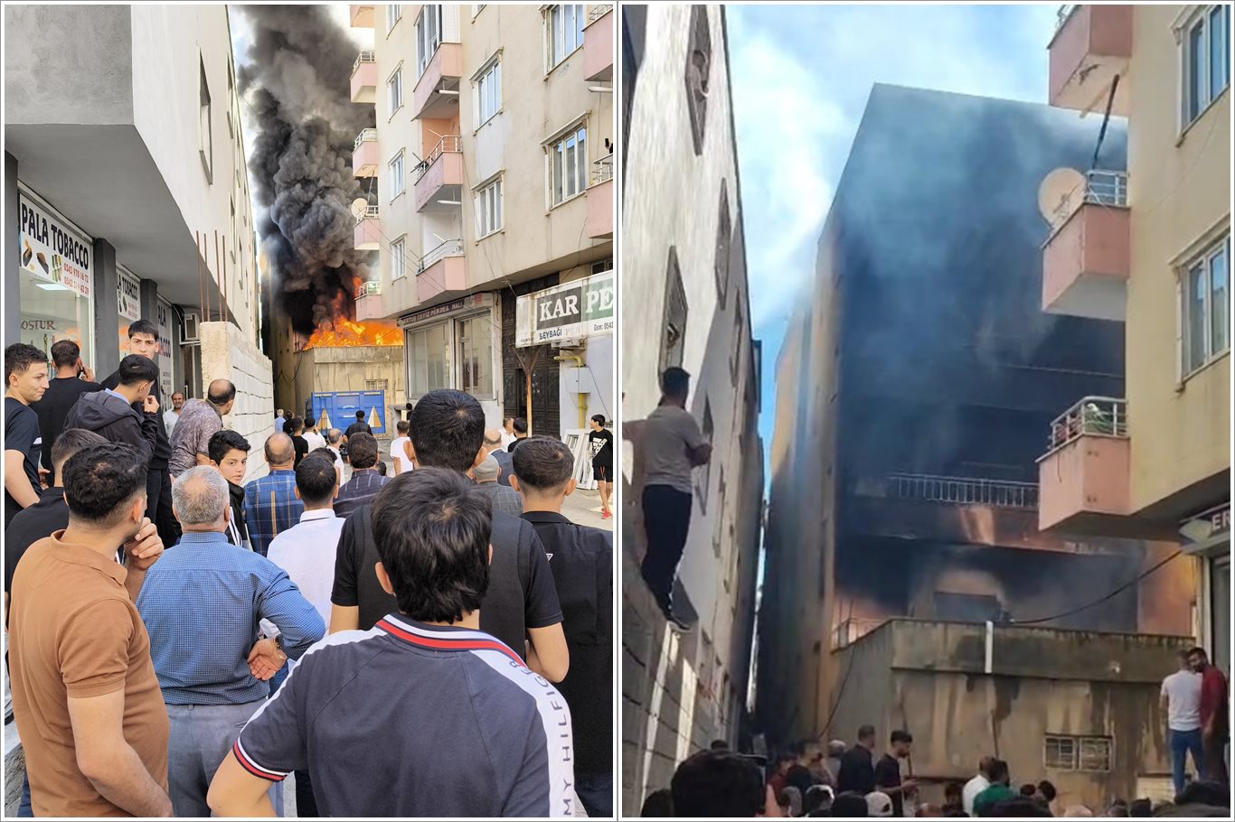 Apartman Altında Çıkan Yangın Korkuttu