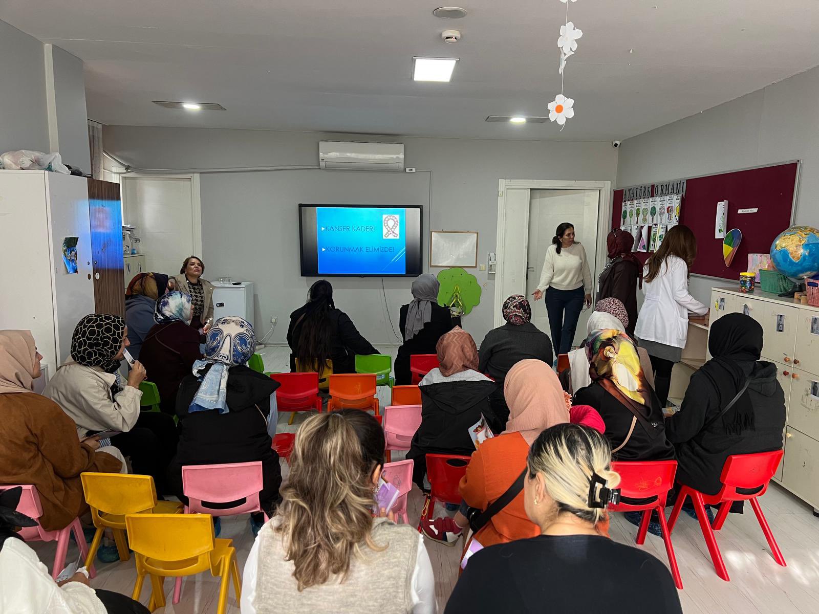 Anaokulu Velilerine Kanser Taramaları Eğitimi