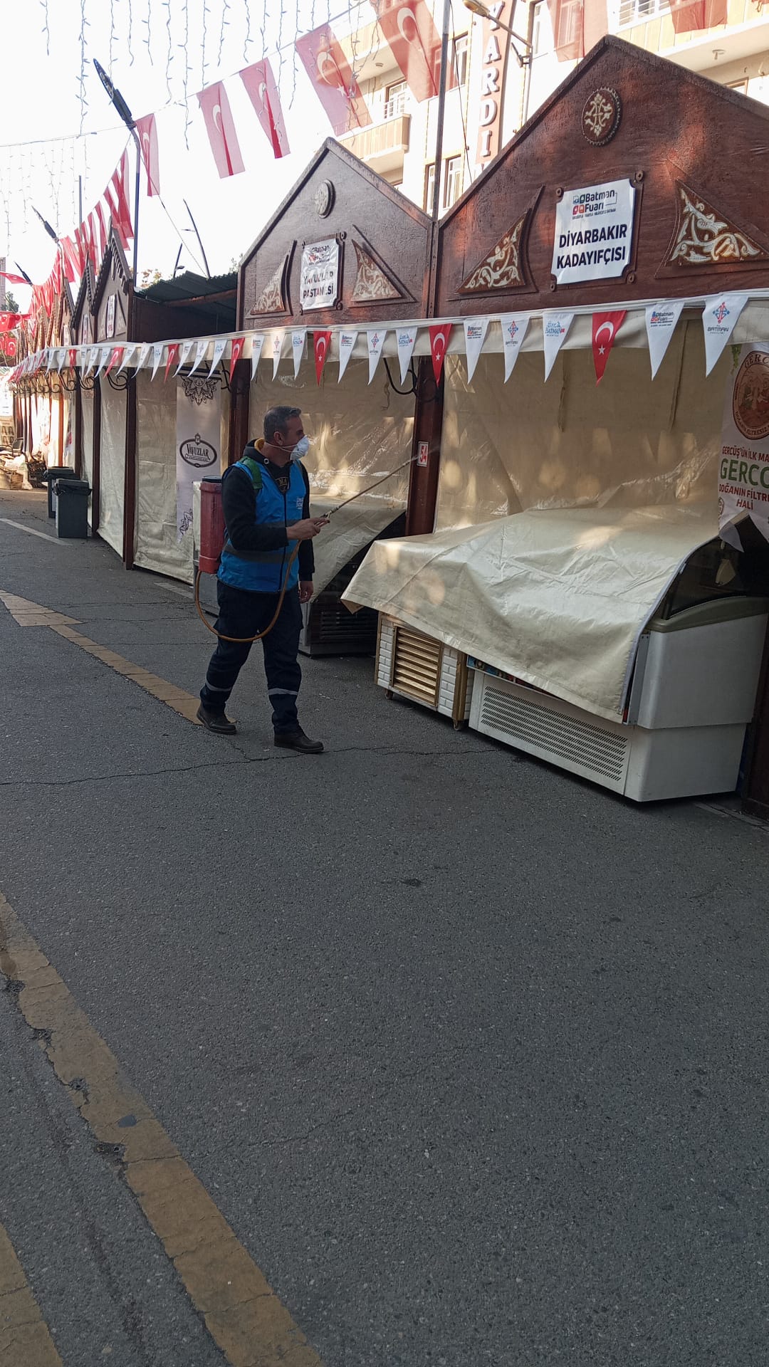 Gastronomi Festivali Alanında İlaçlama Çalışması