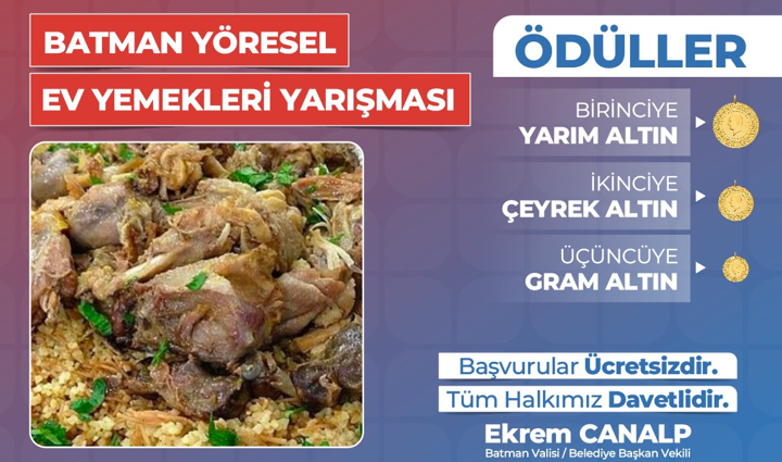 Batman’da Ödüllü Ev Yemekleri Yarışması