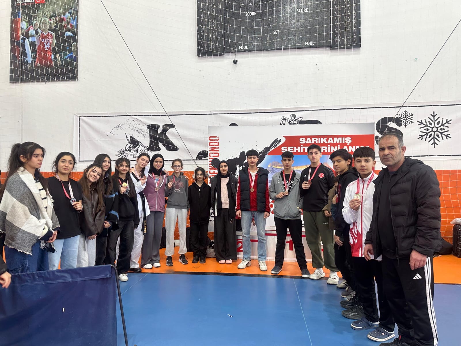 Batmanlı taekwondoculardan Sarıkamış’ta 10 madalya