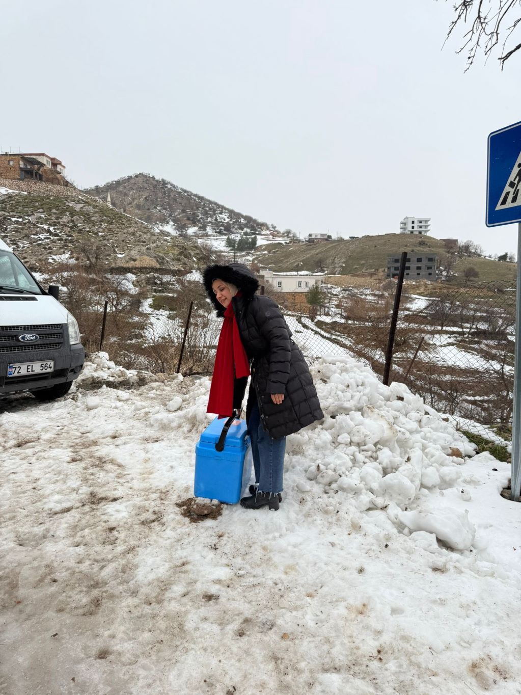 Kar ve Soğuğa Rağmen Aşı Çalışmaları Sürüyor