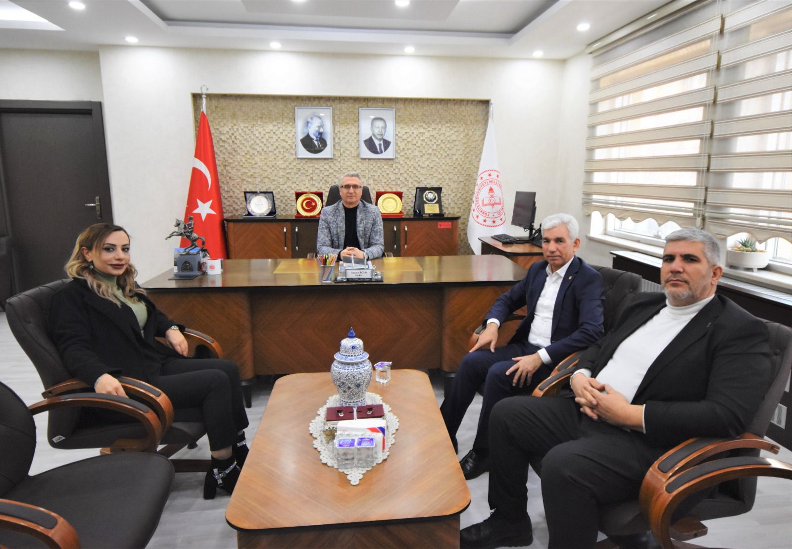 Başkan Kaplan, İl Milli Eğitim Müdürü Ciğer ile Görüştü