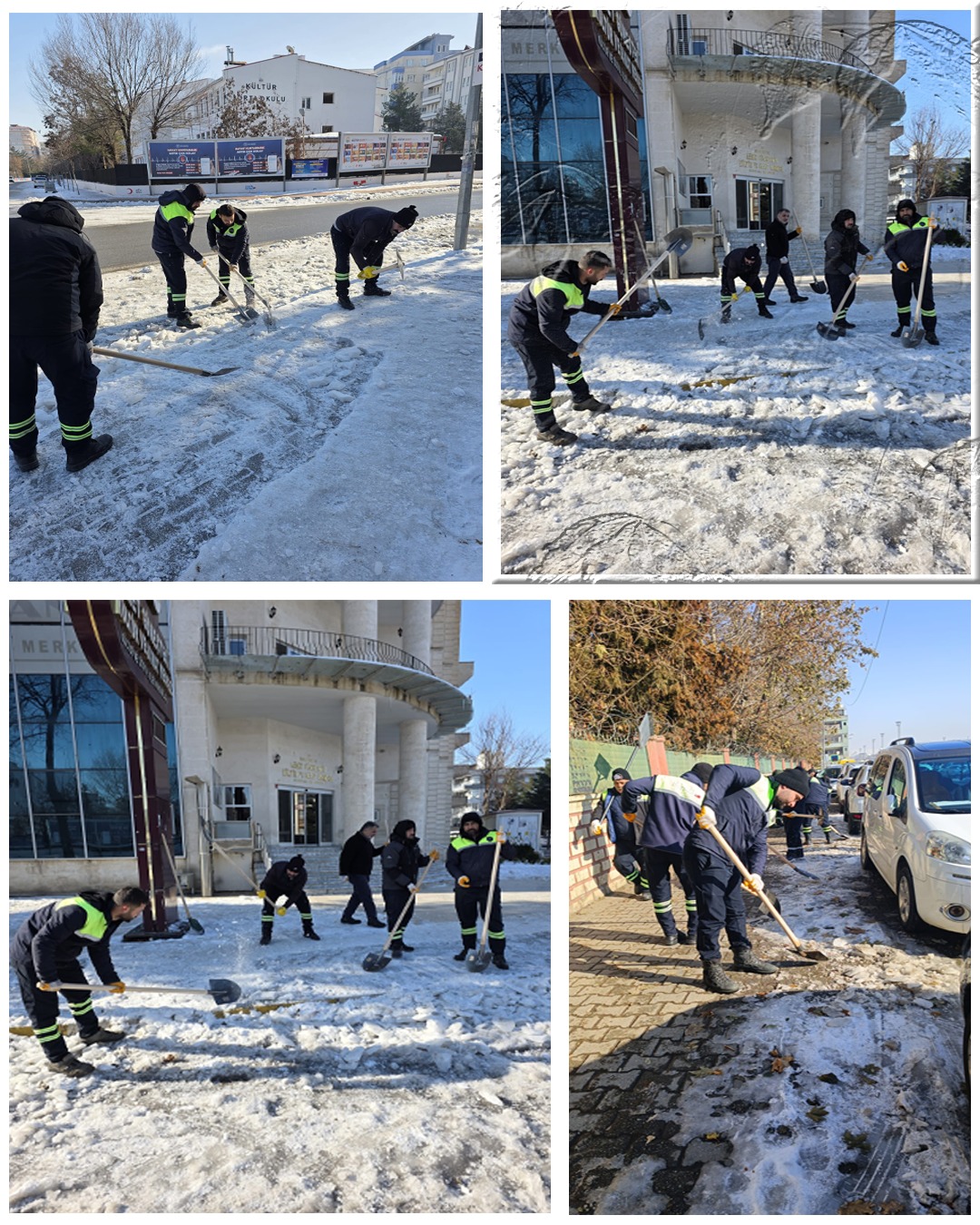 Karla Mücadele Çalışmaları Gece Gündüz Sürüyor