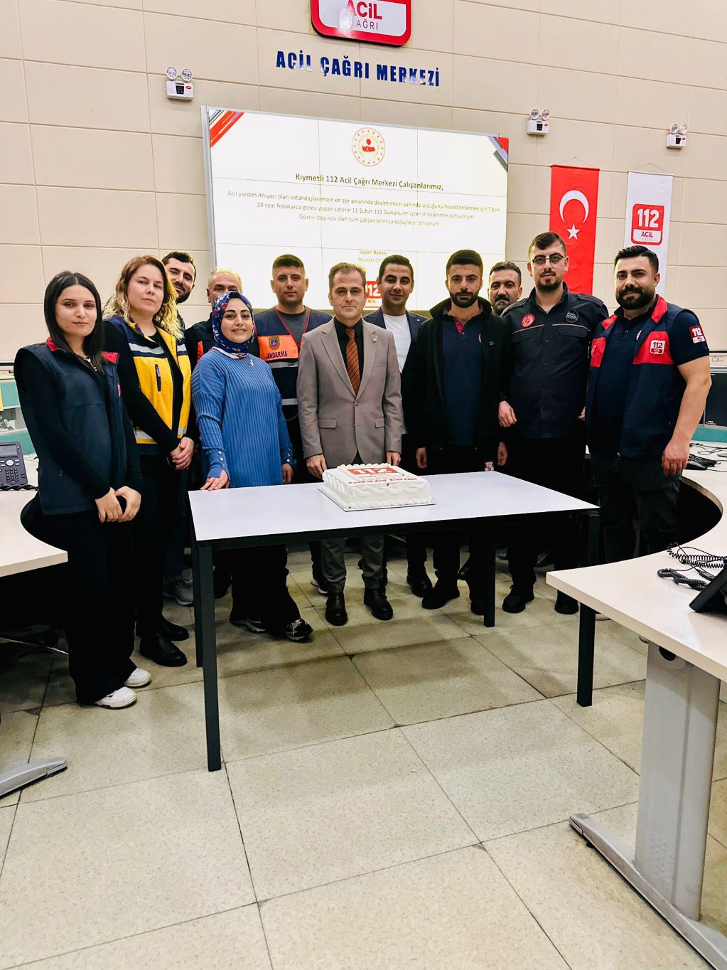 112 Günü Etkinliği Merkezde Yapıldı