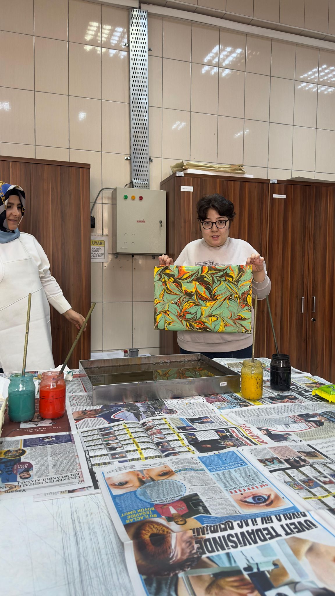 Özel Bireyler Ebru Sanatıyla Buluştu