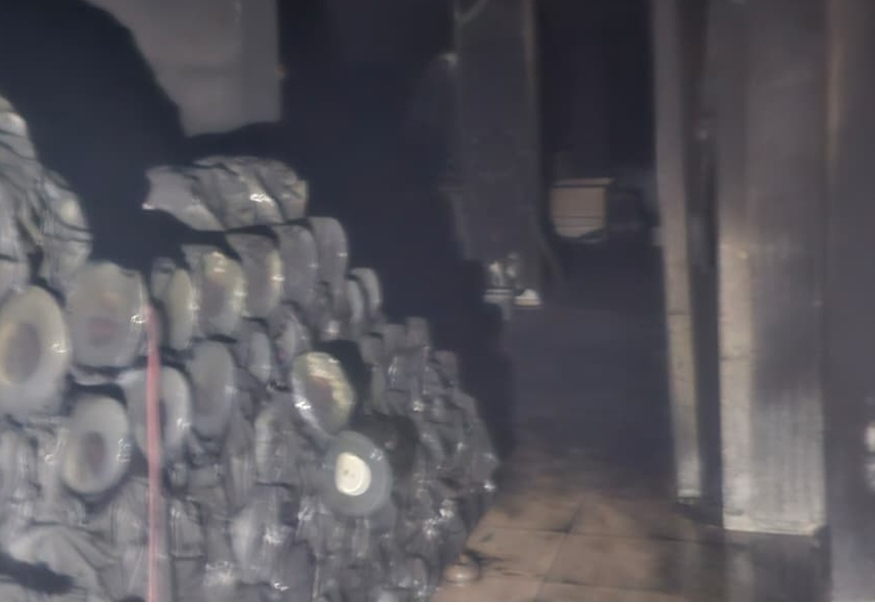 Süt ürünleri fabrikasında yangın