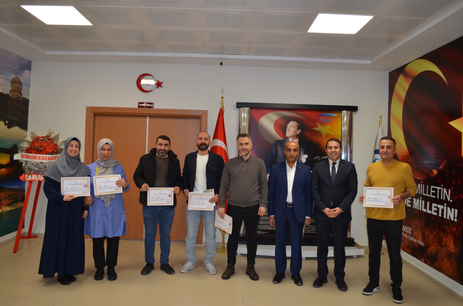 SGK Personeline Üstün Başarı Belgesi